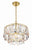 Crystorama ELS-7100-GA Elsa 1 Light Pendant - Antique Gold