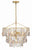 Crystorama ELS-7103-GA Elsa 3 Light Pendant - Antique Gold