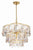 Crystorama ELS-7103-GA Elsa 3 Light Pendant - Antique Gold