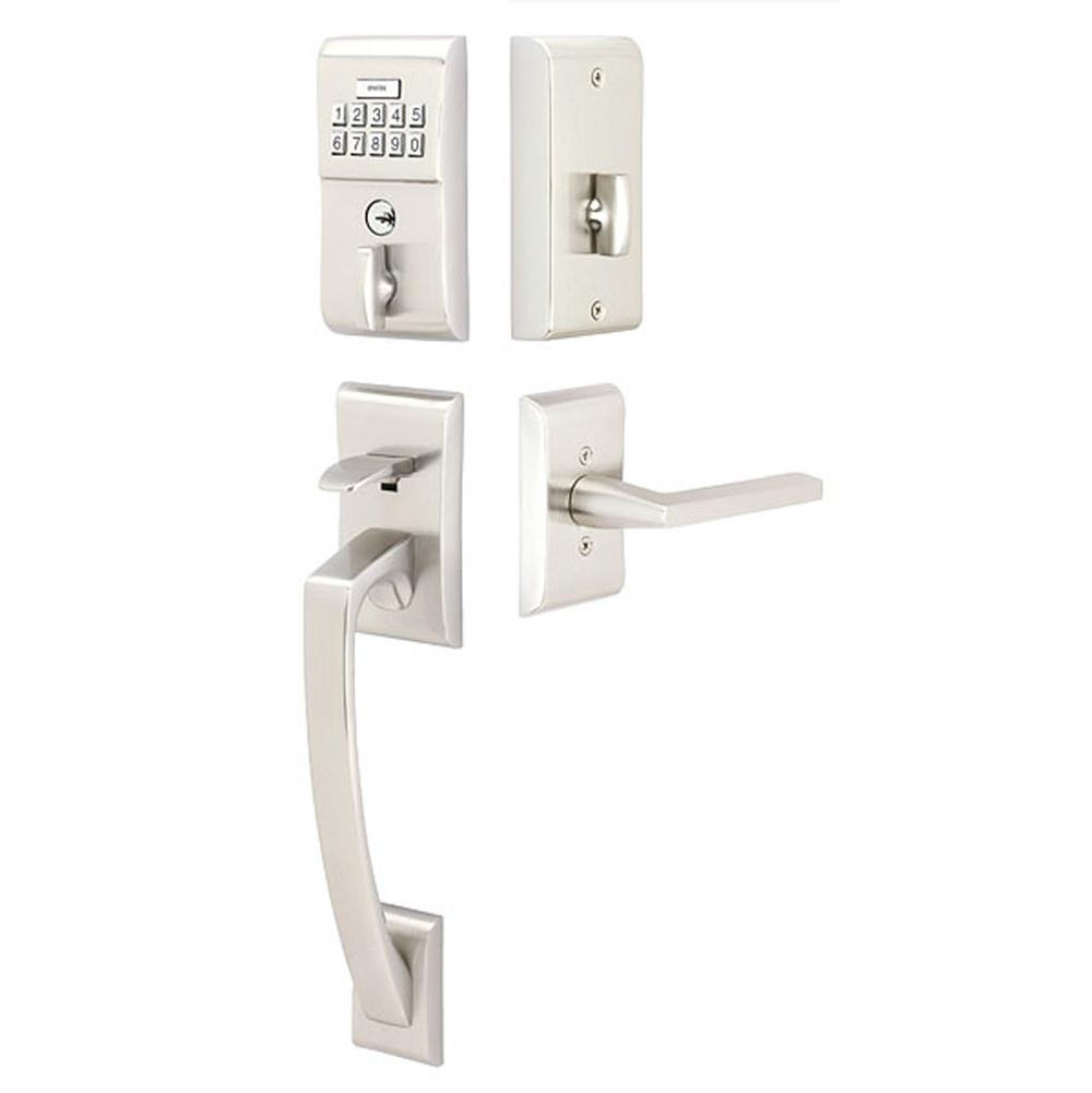 Emtek WE4817HLORH Weiser Keyway , Modern Keypad Entryset , Ares Style , Helios Lever , RH - Parent