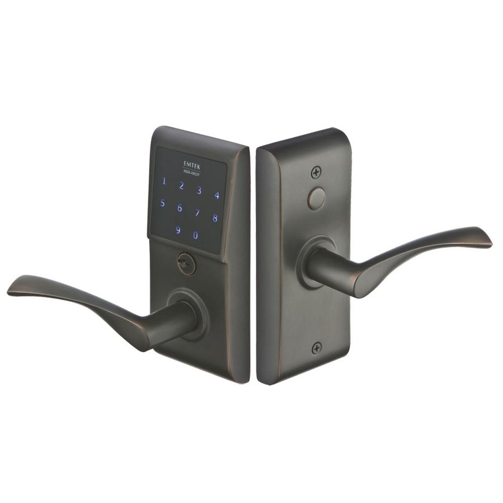 Emtek E4220HLORH Strm/Gate Function , EmTouch Brass Keypd Lever Set , Helios Lever RH - Parent