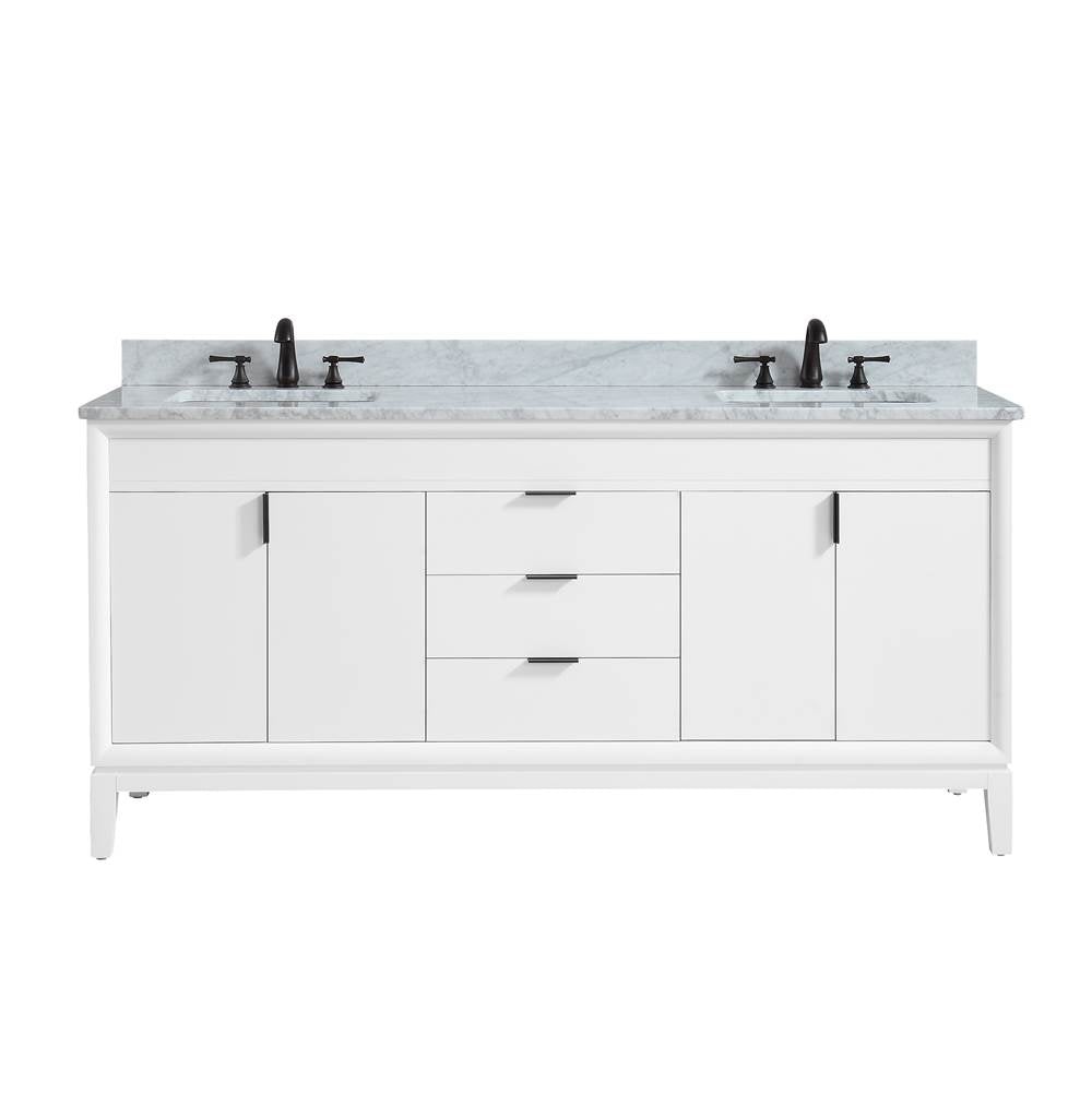 Avanity EMMA-VS73 Emma 73 in. Vanity Combo with Top