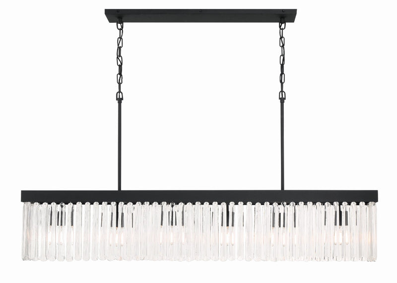 Crystorama EMO-5407 Emory 6 Light Linear Chandelier - Parent