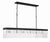 Crystorama EMO-5407 Emory 6 Light Linear Chandelier - Parent