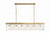 Crystorama EMO-5407 Emory 6 Light Linear Chandelier