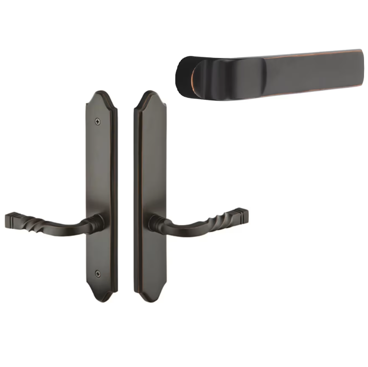 Emtek 1181ASTRH Multi Point C1 , Keyed with American Cyl , Concord Style , 2" x 10" , Aston Lever , RH - Parent