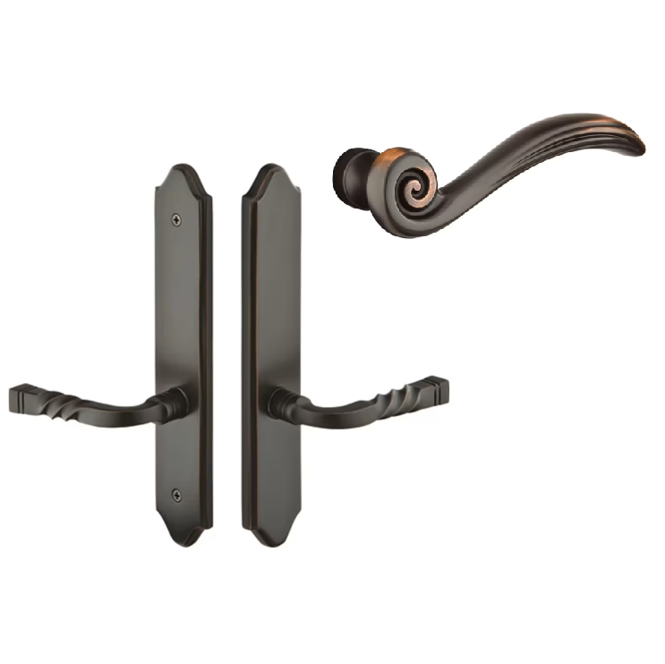 Emtek 1181ENRH Multi Point C1 , Keyed with American Cyl , Concord Style , 2" x 10" , Elan Lever , RH - Parent