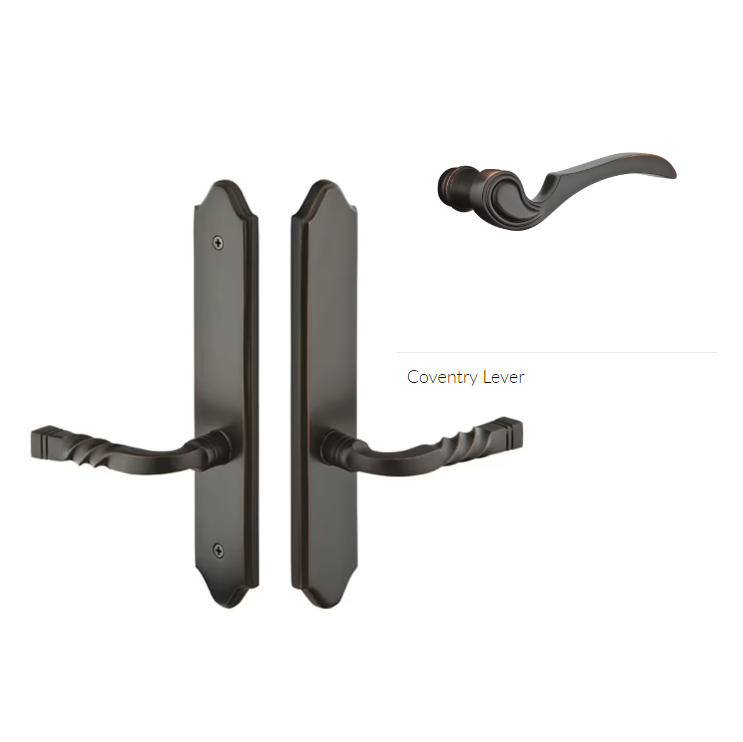 Emtek 1382CVLH Multi Point C3 , Non-Keyed Passage , Concord Style , 2" x 10" , Coventry Lever , LH - Parent