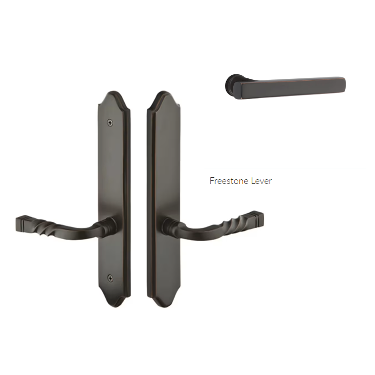 Emtek 1381FRLLH Multi Point C3 , Keyed with American Cyl , Concord Style , 2" x 10" , Freestone Lever , LH - Parent