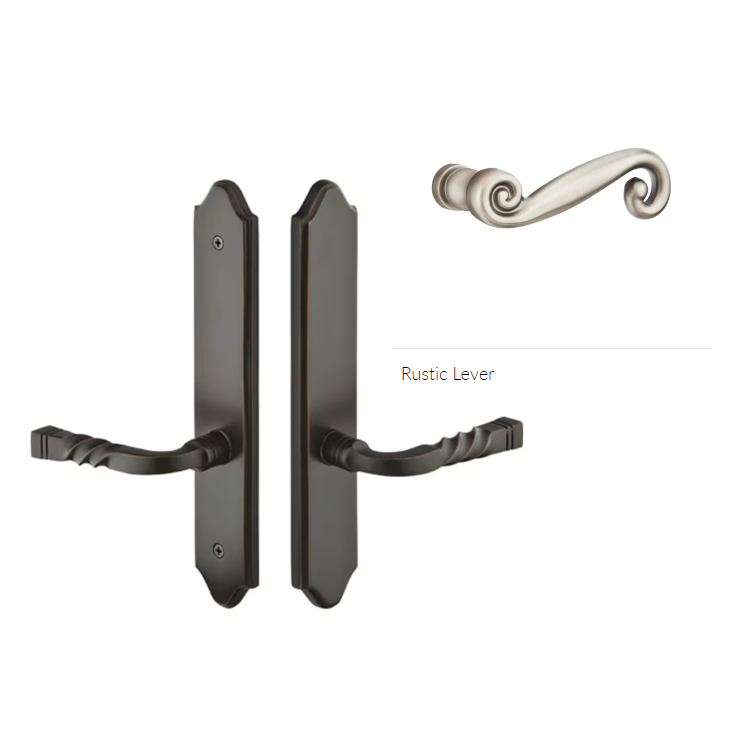Emtek 1681RLLH Multi Point C6 , Keyed with American Cyl , Concord Style , 2" x 10" , Rope Lever , LH - Parent