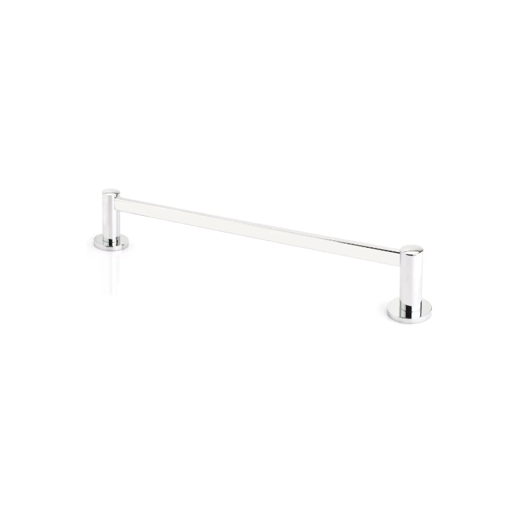 Emtek 2802218 Modern Brass Towel Bar 24" , Square Hammered Rosette - Parent