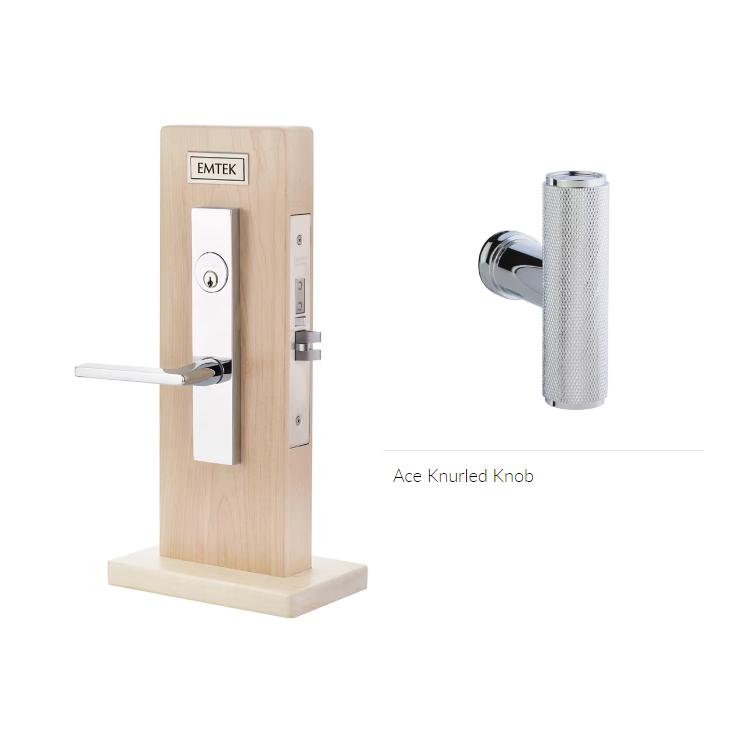 Emtek 3019ACEKN LL Dummy , Brisbane Mortise , The Ace Knurled Knob - Parent