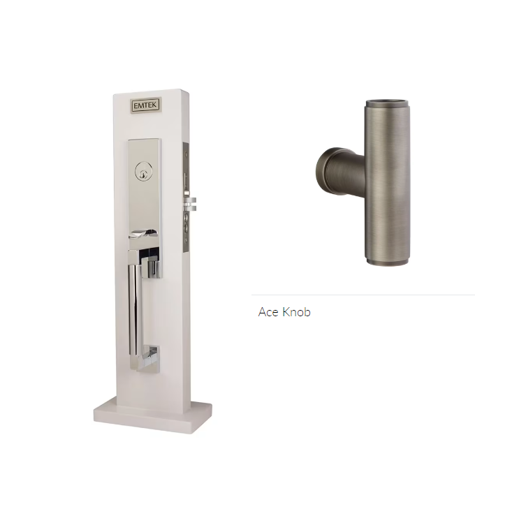 Emtek 3037ACE Dummy , Hercules Knurled Monolithic Mortise , The Ace Knob - Parent