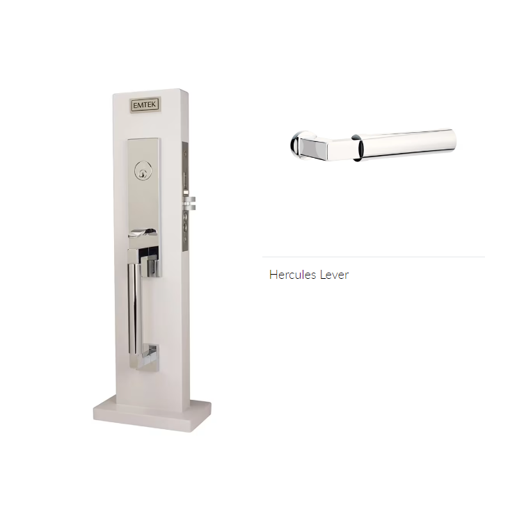 Emtek 3035HECLH Dummy , Hercules Smooth Monolithic Mortise , Hercules Lever , LH - Parent