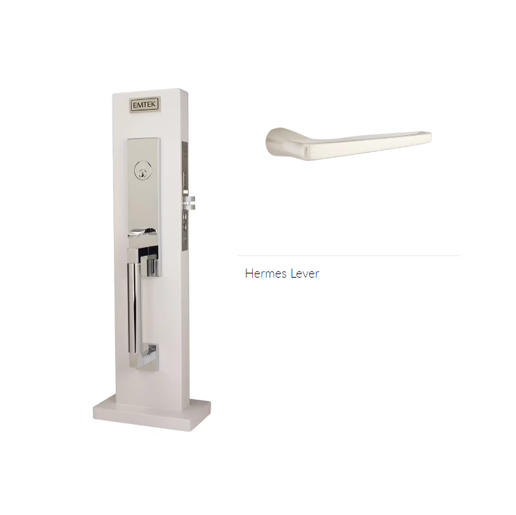 Emtek 3035HERRH Dummy , Hercules Smooth Monolithic Mortise , Hermes Lever , RH - Parent