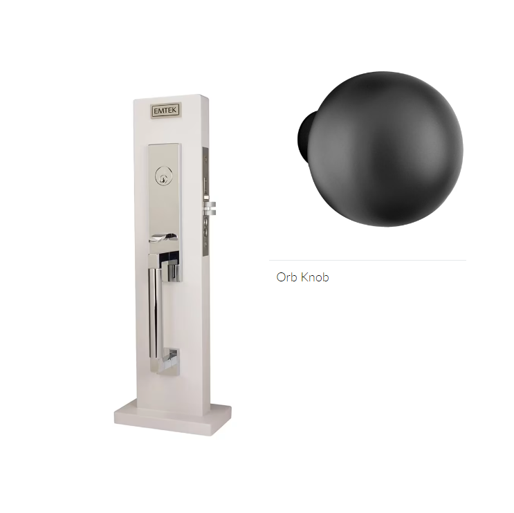 Emtek 3035OR Dummy , Hercules Smooth Monolithic Mortise , Orb Knob - Parent