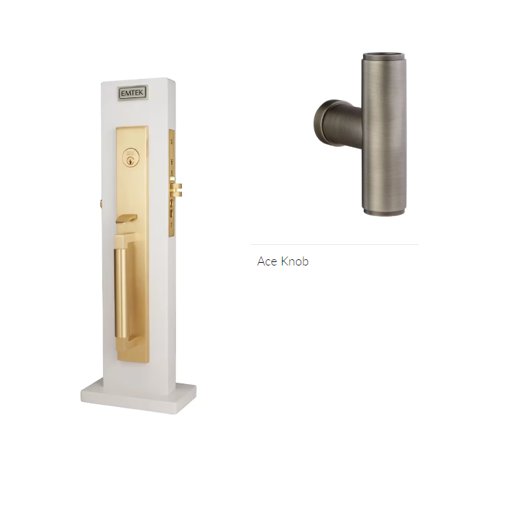 Emtek 3038ACE Dummy , Hercules Knurled Full Length Mortise , The Ace Knob - Parent