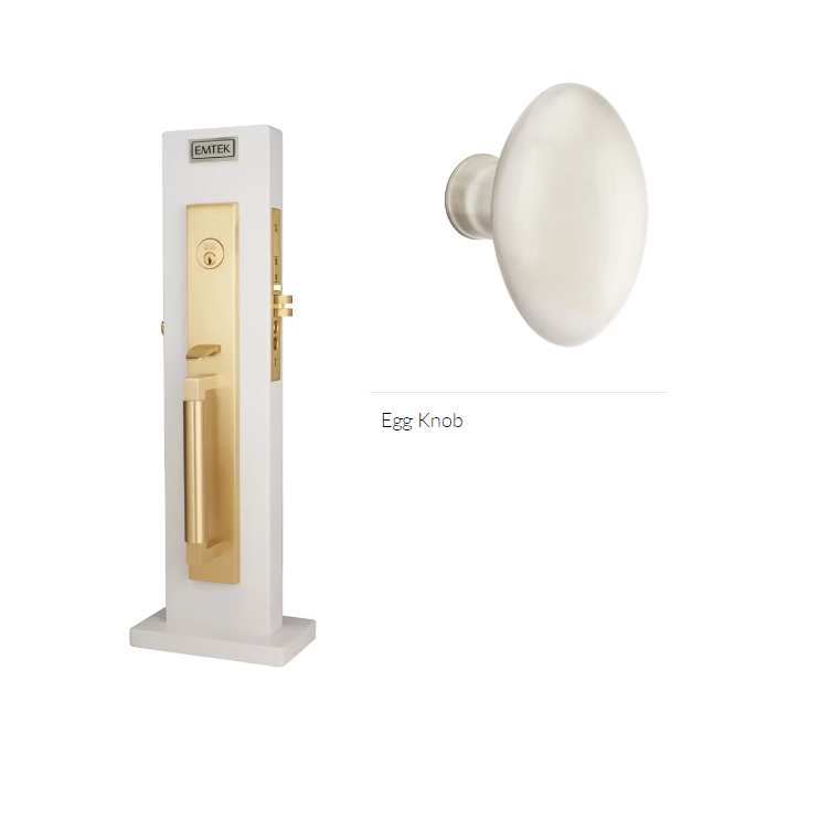 Emtek 3036E Dummy , Hercules Smooth Full Length Mortise , Egg Knob - Parent