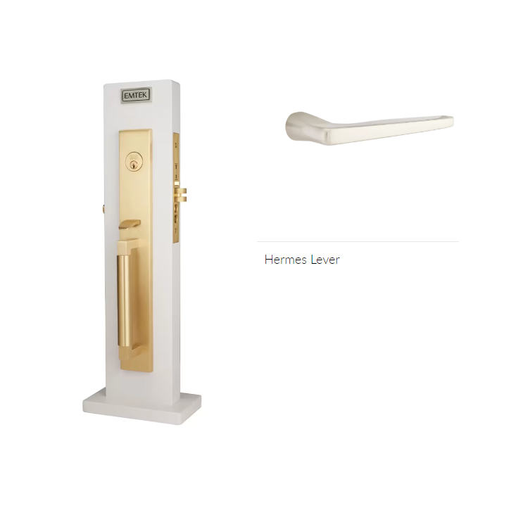 Emtek 3038HERRH Dummy , Hercules Knurled Full Length Mortise , Hermes Lever , RH - Parent