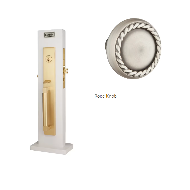 Emtek 3038RK Dummy , Hercules Knurled Full Length Mortise , Rope Knob - Parent