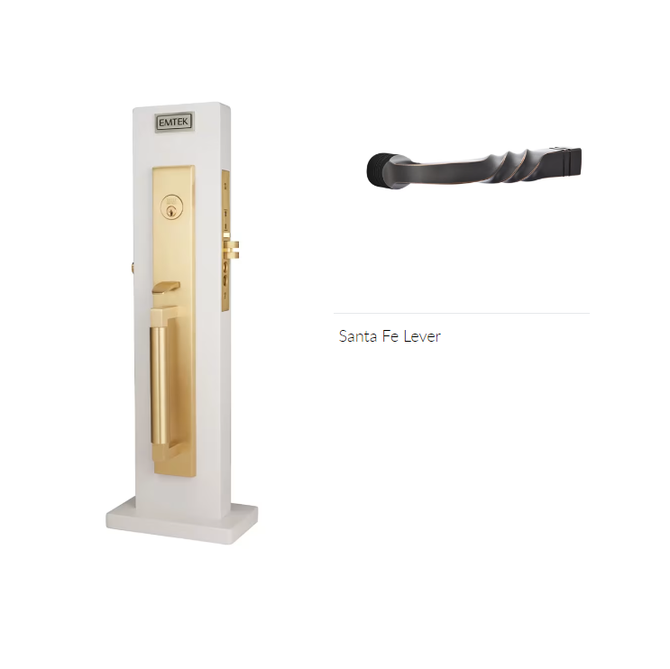 Emtek 3036SFRH Dummy , Hercules Smooth Full Length Mortise , Santa Fe Lever , RH - Parent