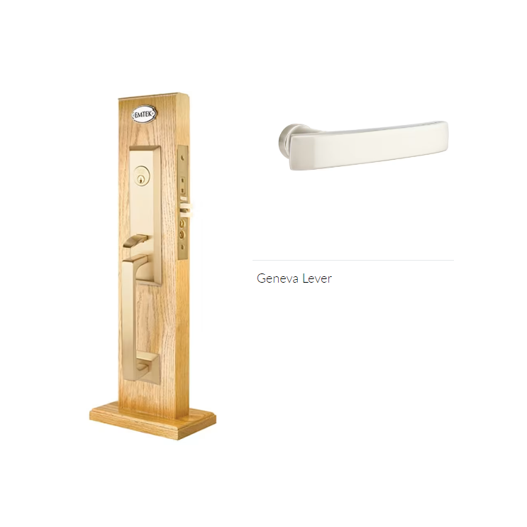 Emtek 3039GVLH Dummy , Transitional Heritage Mortise , Geneva Lever , LH - Parent