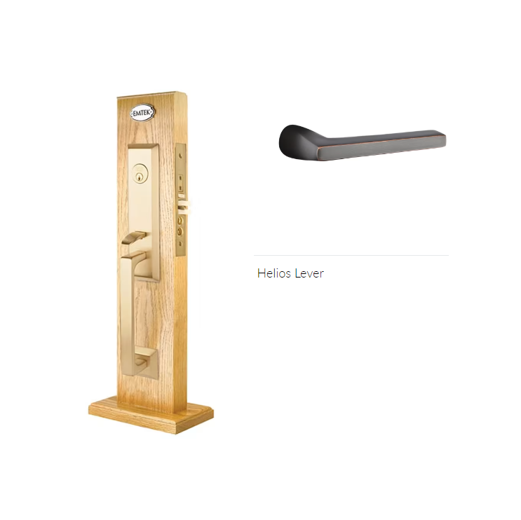 Emtek 3039HLORH Dummy , Transitional Heritage Mortise , Helios Lever , RH - Parent