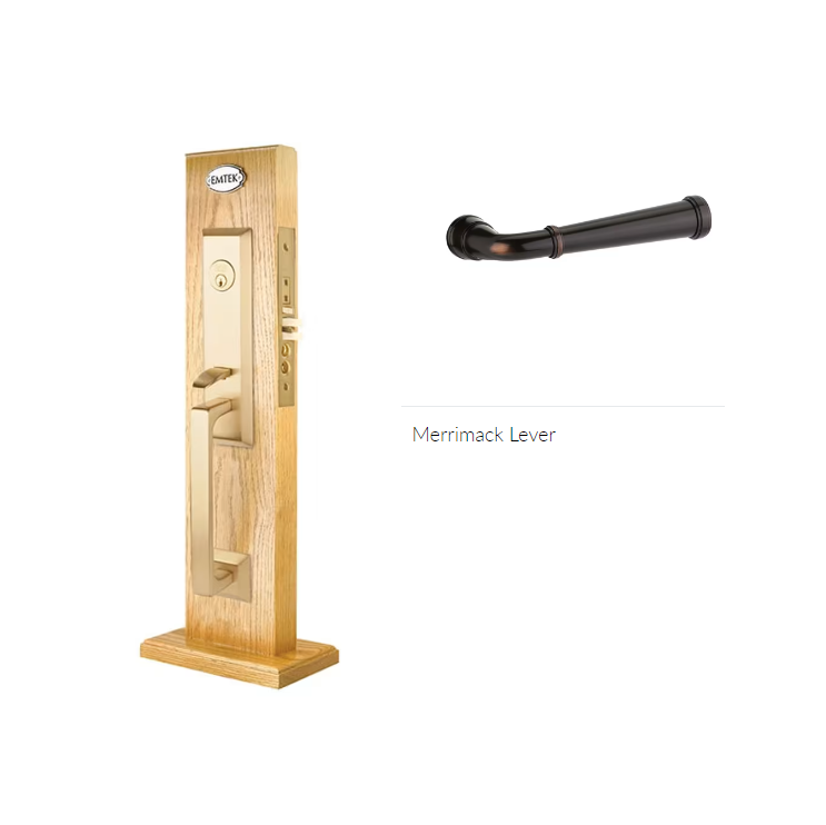 Emtek 3039MELH Dummy , Transitional Heritage Mortise , Merrimack Lever , LH - Parent