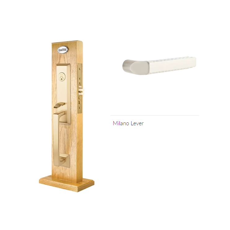 Emtek 3039MLH Dummy , Transitional Heritage Mortise , Milano Lever , LH - Parent