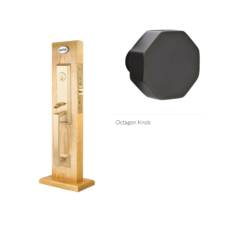 Emtek 3039OCT Dummy , Transitional Heritage Mortise , Octagon Knob - Parent