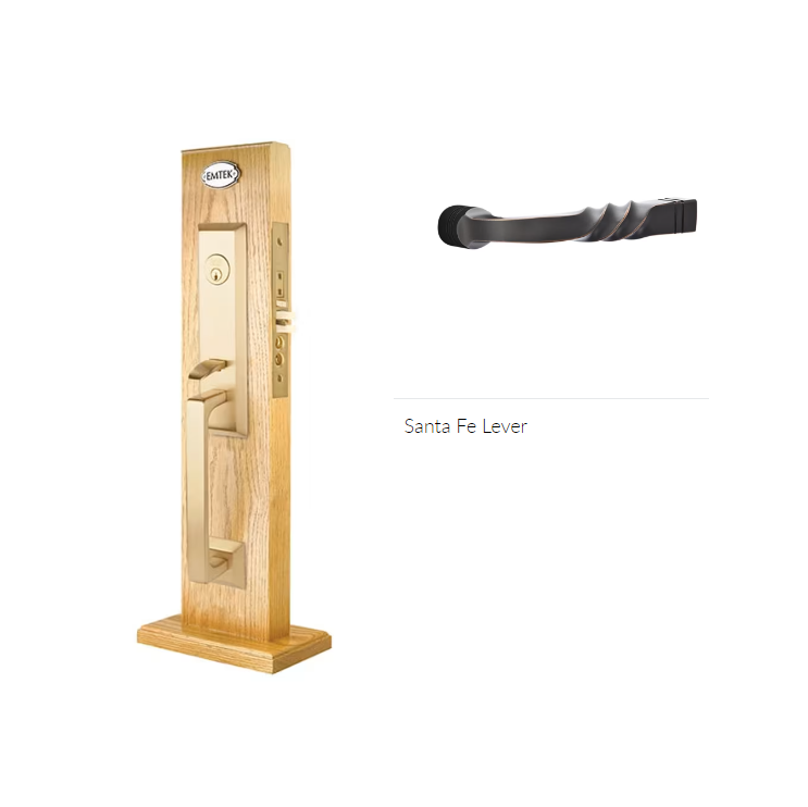 Emtek 3039SFLH Dummy , Transitional Heritage Mortise , Santa Fe Lever , LH - Parent