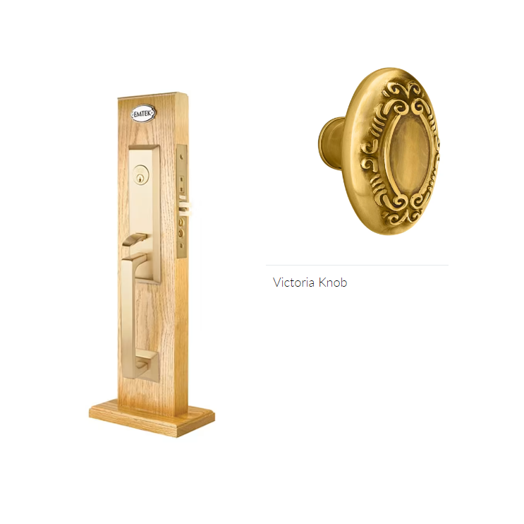 Emtek 3039V Dummy , Transitional Heritage Mortise , Victoria Knob - Parent