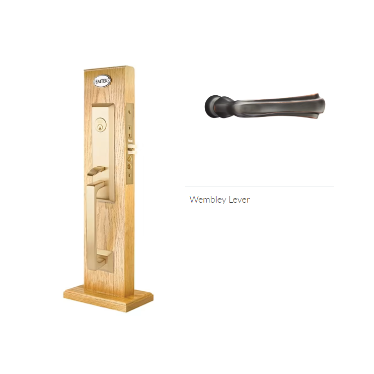 Emtek 3039WMLH Dummy , Transitional Heritage Mortise , Wembley Lever , LH - Parent