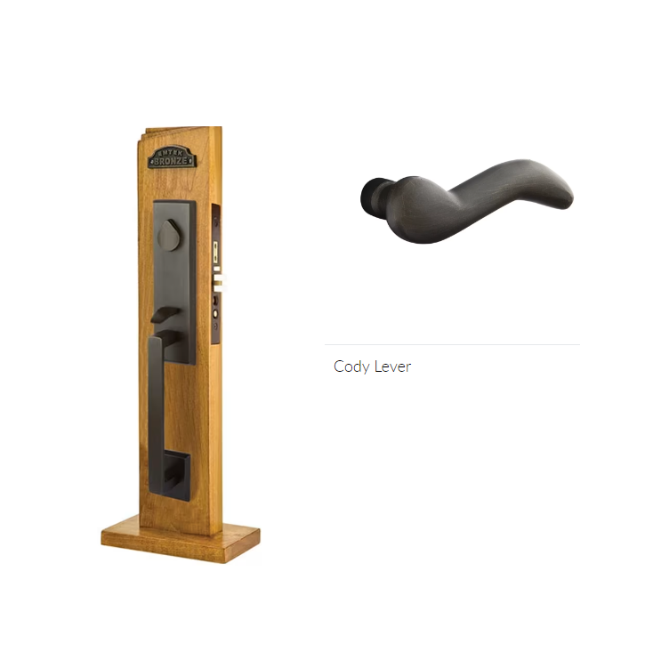 Emtek 3040CDLH Dummy , Rustic Modern Rectangular Mortise , Cody Lever , LH - Parent