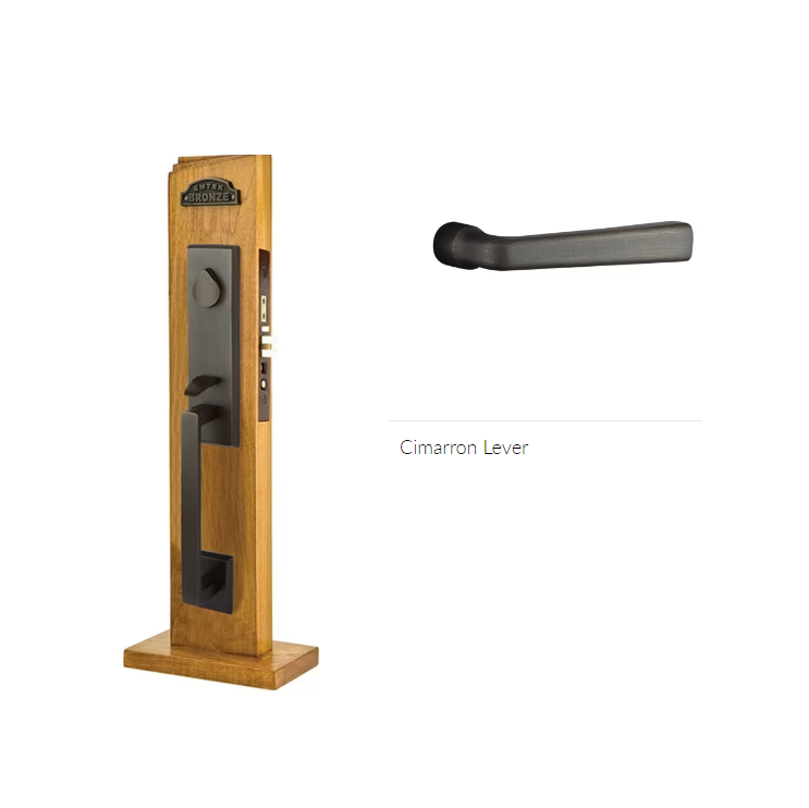 Emtek 3040CRLH Dummy , Rustic Modern Rectangular Mortise , Cimarron Lever , LH - Parent