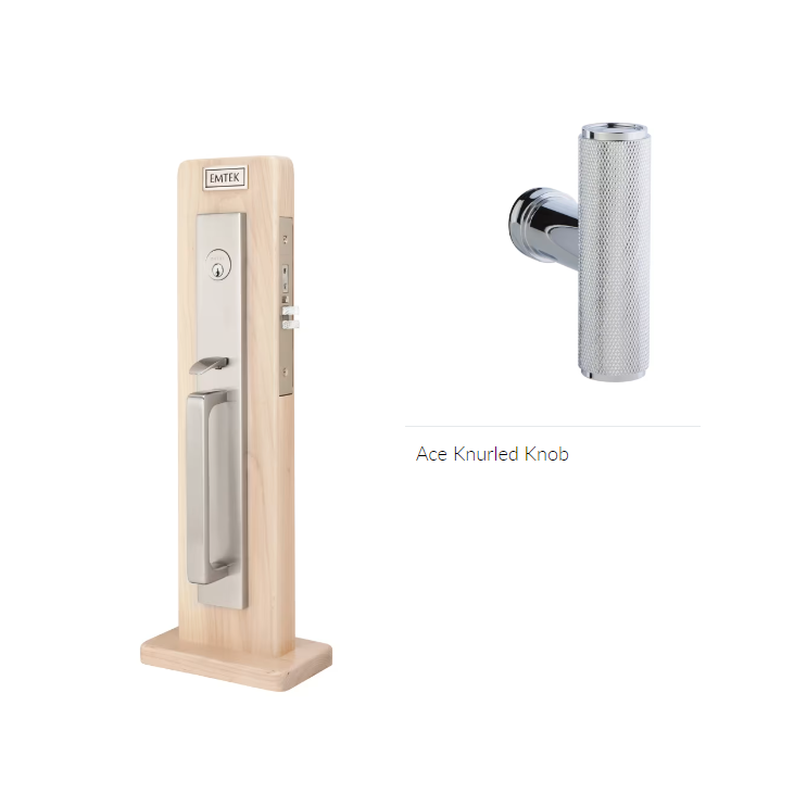 Emtek 3048ACEKN Dummy , Lugano Mortise , The Ace Knurled Knob - Parent
