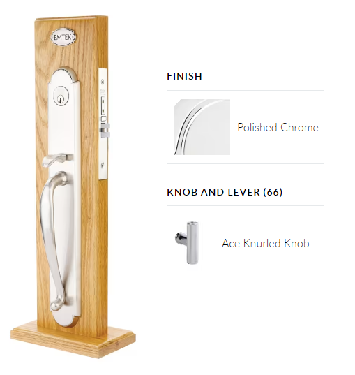 Emtek 3050ACEKN Dummy , Albany Mortise , The Ace Knurled Knob - Parent