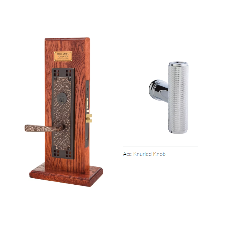Emtek 3108ACEKN LL Dummy , Craftsman Mortise , The Ace Knurled Knob - Parent