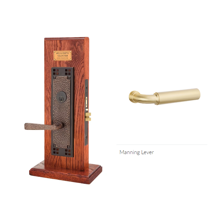 Emtek 3108MNGRH LL Dummy , Craftsman Mortise , Manning , RH - Parent