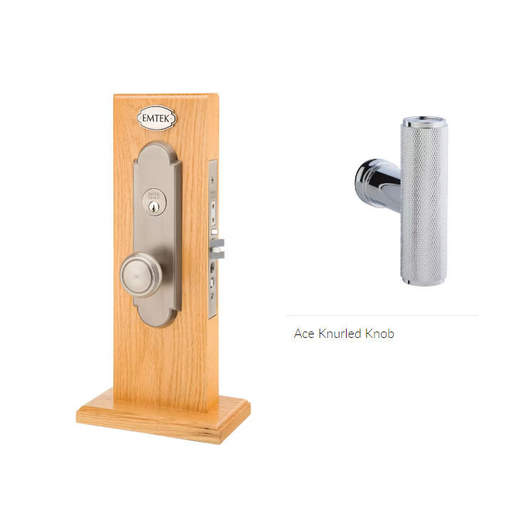Emtek 3143ACEKN LL Dummy , Charleston Mortise , The Ace Knurled Knob - Parent