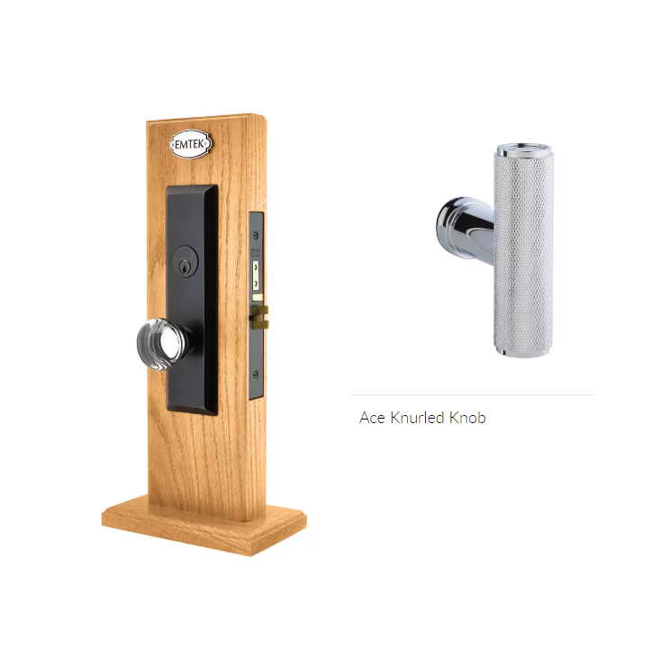 Emtek 3151ACEKN LL Dummy , Harrison Mortise , The Ace Knurled Knob - Parent