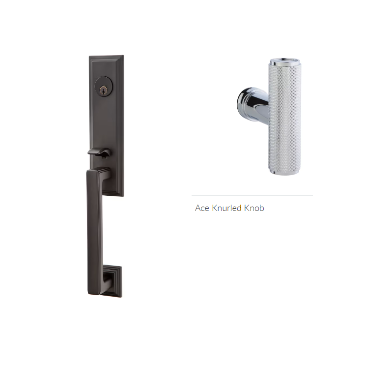 Emtek 4201ACEKN Dummy , Wilshire Tub Entry , The Ace Knurled Knob - Parent