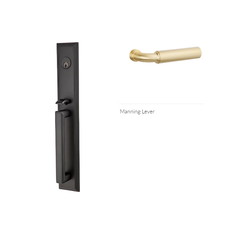 Emtek 4202MNGLH Dummy , Melrose Tub Entry , Manning Lever , LH - Parent