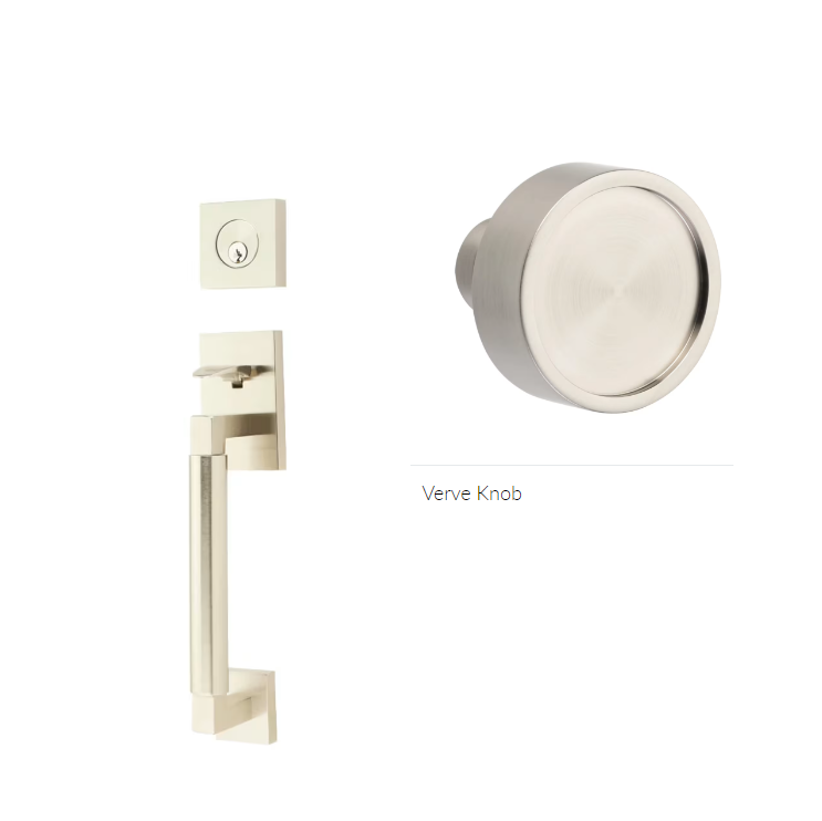 Emtek 4204VR Dummy , Hercules Smooth , Sectional Tubular Entry Set , Verve Knob - Parent