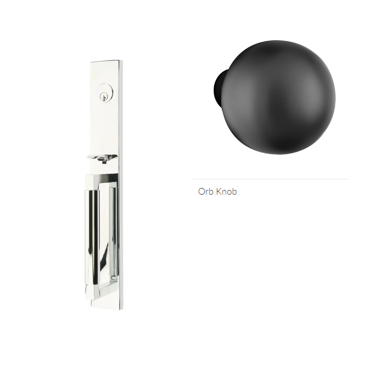 Emtek 4206OR Dummy , Hercules Smooth , Full Length Tubular Entry Set , Orb Knob - Parent