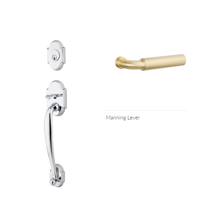 Emtek 4302MNGLH Dummy , Nashville Tub Entry , Manning Lever , LH - Parent