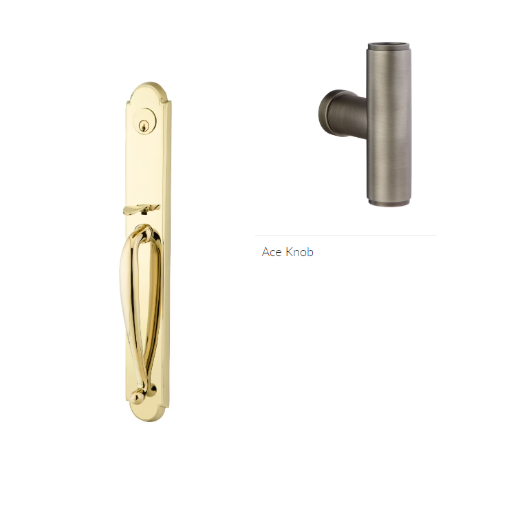 Emtek 4304ACE Dummy , Wilmington Tub Entry , The Ace Knob - Parent