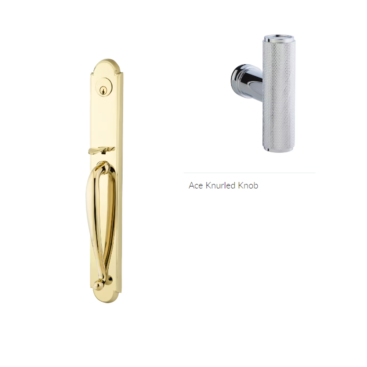 Emtek 4304ACEKN Dummy , Wilmington Tub Entry , The Ace Knurled Knob - Parent