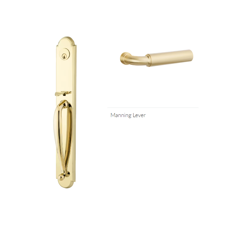 Emtek 4304MNGLH Dummy , Wilmington Tub Entry , Manning Lever , LH - Parent