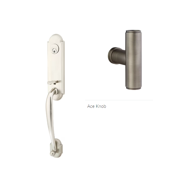 Emtek 4313ACE Single Cyl , Richmond Tub Entry , The Ace Knob - Parent